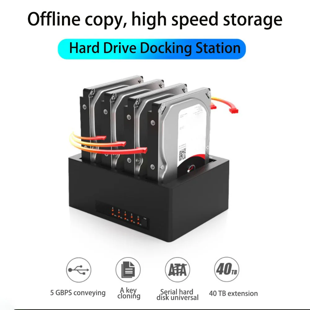

Док-станция для внешних жестких дисков 2,5/3,5 дюйма с USB 3,0 на SATA