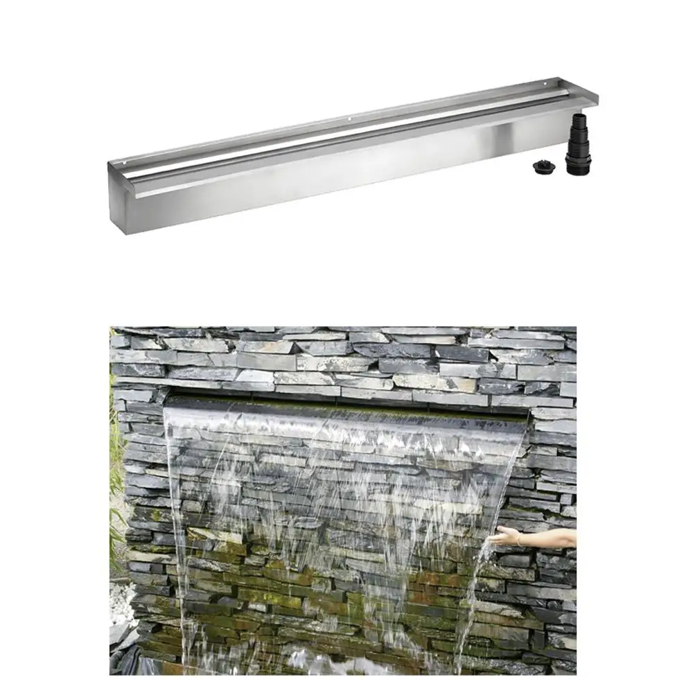 Водопад для бассейна светодиодное освещение RGB эффект занавески фонтан