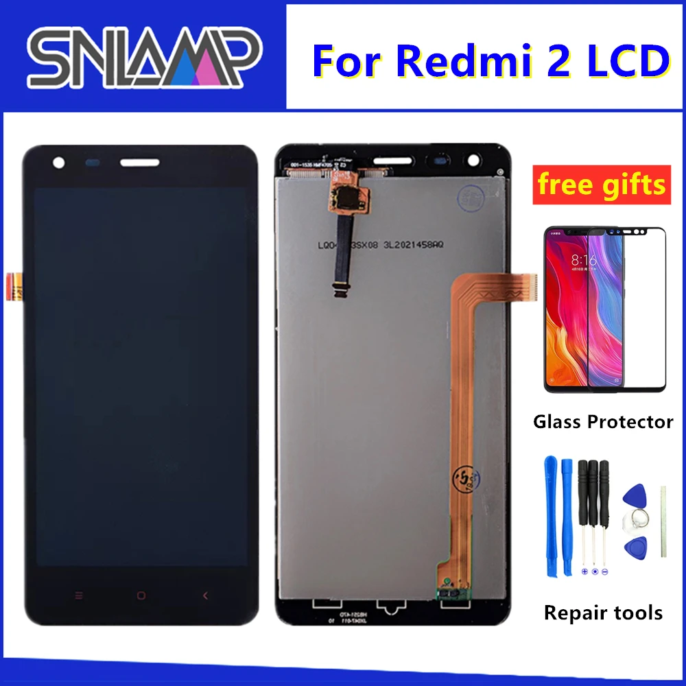 Оригинальный 4 7 ''ЖК для Xiaomi Redmi 2 ЖК дисплей сенсорный экран дигитайзер сборка
