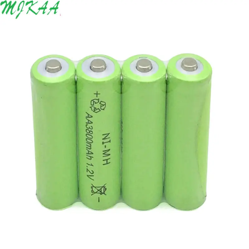 MJKAA Ni MH AA 1 2 V 3800mAh зеленая аккумуляторная батарея для игрушечной мыши с