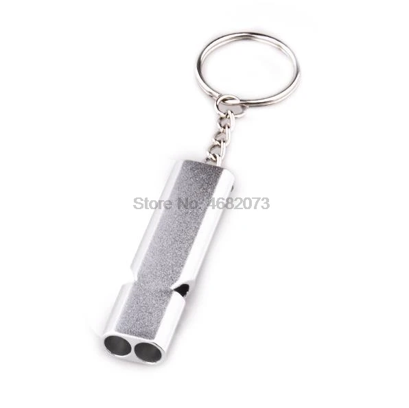 От DHL 1000 шт. свисток цепочка для ключей на открытом воздухе Выживание двойная