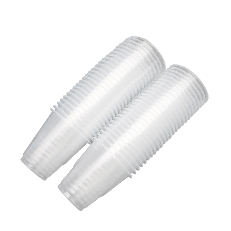 

100 шт. 180 мл 250 Большой Пластик одноразовые чашки комплект смолы литейная смешивание, перемешивание диспенсер для чашек эпоксидной смолы диз...