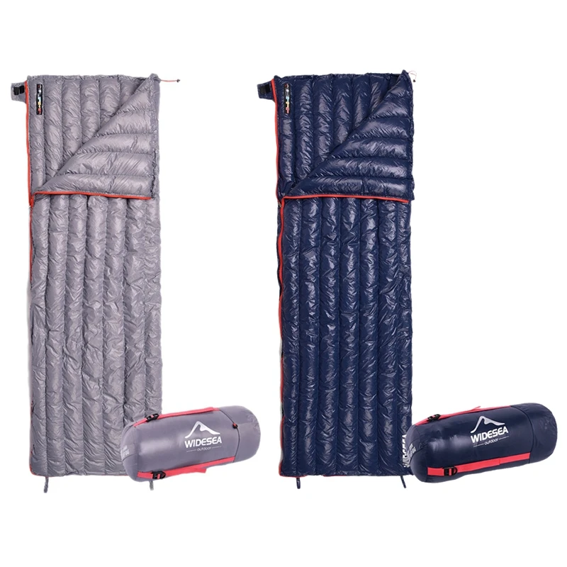 

Туристический ультралегкий пуховой водонепроницаемый спальный мешок WIDESEA, 2 шт., портативный компрессионный мешок для хранения, A & B