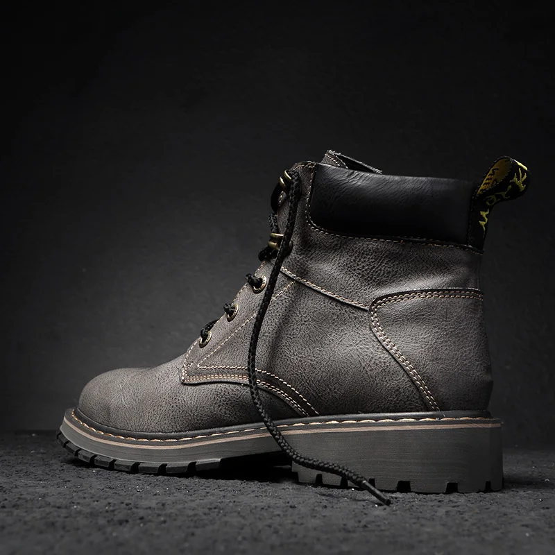 

Mens Casual Boots Casual Man Shoes High Top Sneakers Men Sports Men's Mens Hightop Hot Boots Outdoor Footwear Leather For