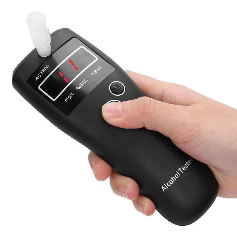 

Ручной цифровой алкотестер с подсветкой, тестер для дыхания, Алкотестер с ЖК-дисплеем и подсветильник светильник