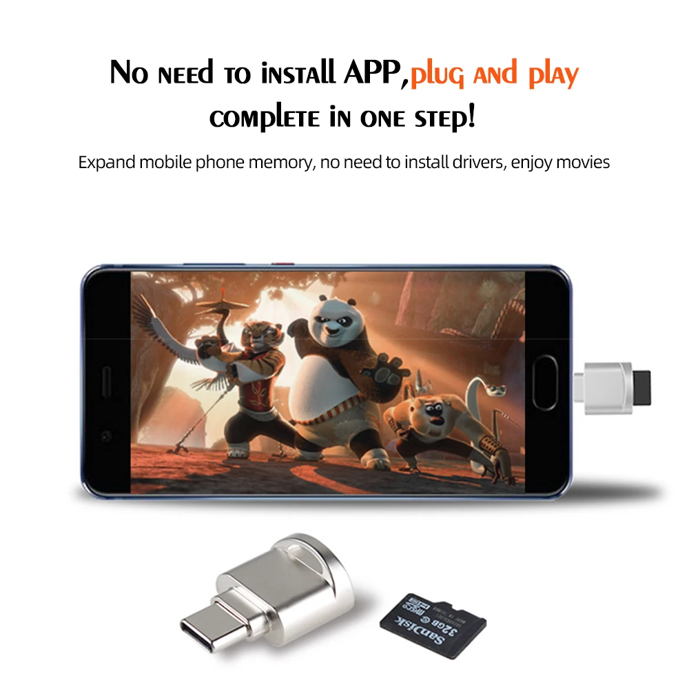 accezz новейший usb 30 тип c кард ридер usb c t