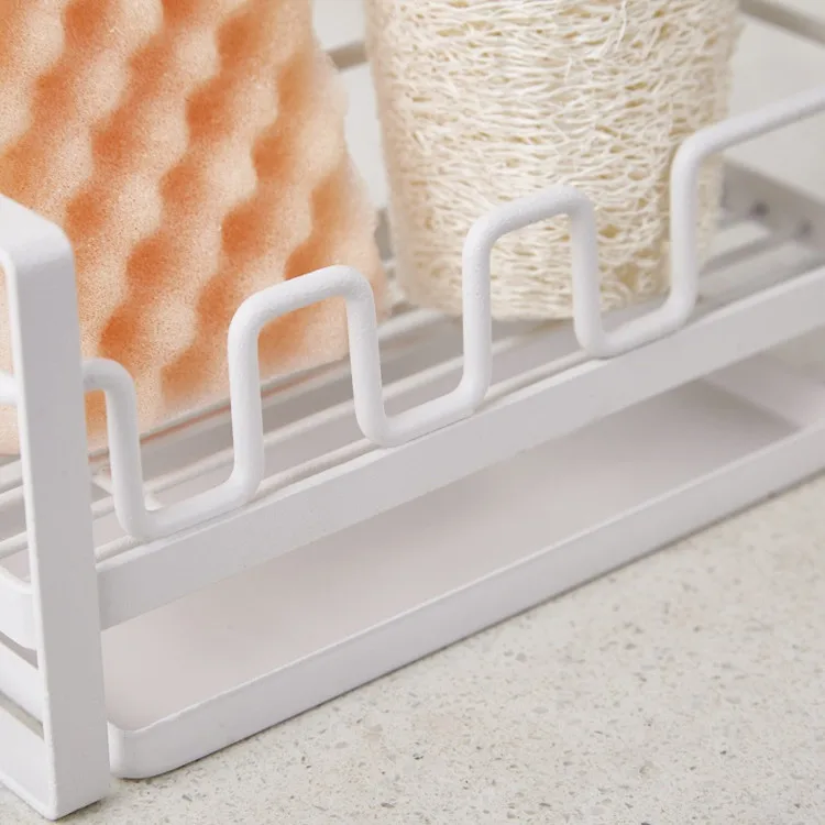 

Japanese Style Kitchen Water Draining Storage Rack Sponge Cleaning Dishcloth Rack Sink Pool Desktop Storage Storage Shelf