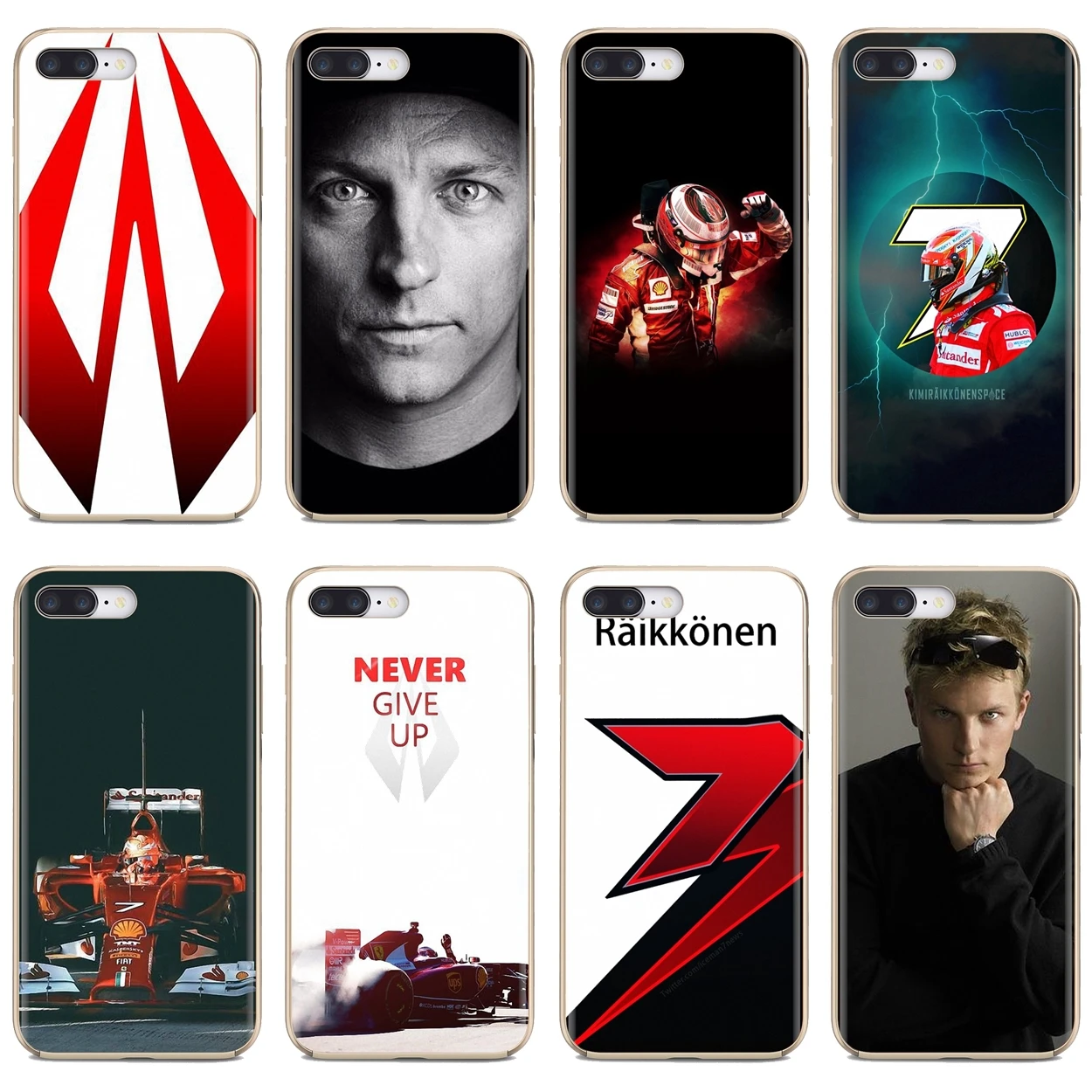 

For iPhone iPod Touch 11 12 Pro 4 4S 5 5S SE 5C 6 6S 7 8 X XR XS Plus Max 2020 Fashion Car driver Kimi Raikkonen Soft TPU Case