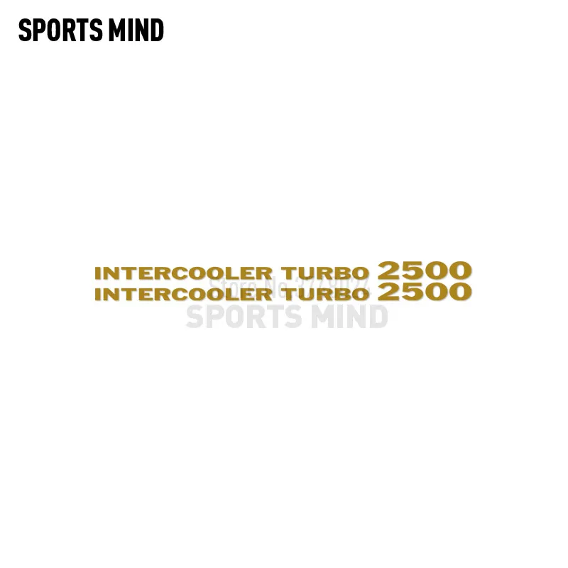 

2X интеркулер Turbo 2500, виниловый автомобильный Стайлинг для Mitsubishi Delica L300 Pajero Shogun, аксессуары, автомобильная наклейка, наклейка для автомобилей