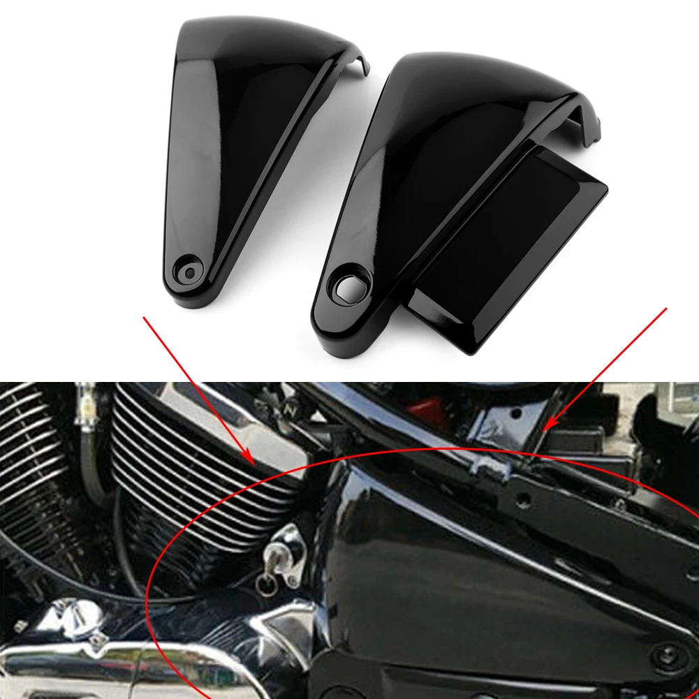 Боковой обтекатель аккумулятора мотоцикла из черного АБС пластика 2 шт. для Kawasaki