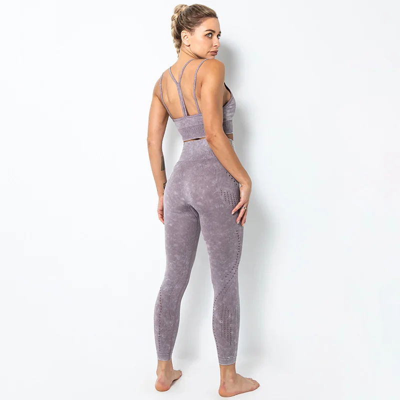 

Naked sense Yoga bra suit seamless sports running fitness vest suit for women