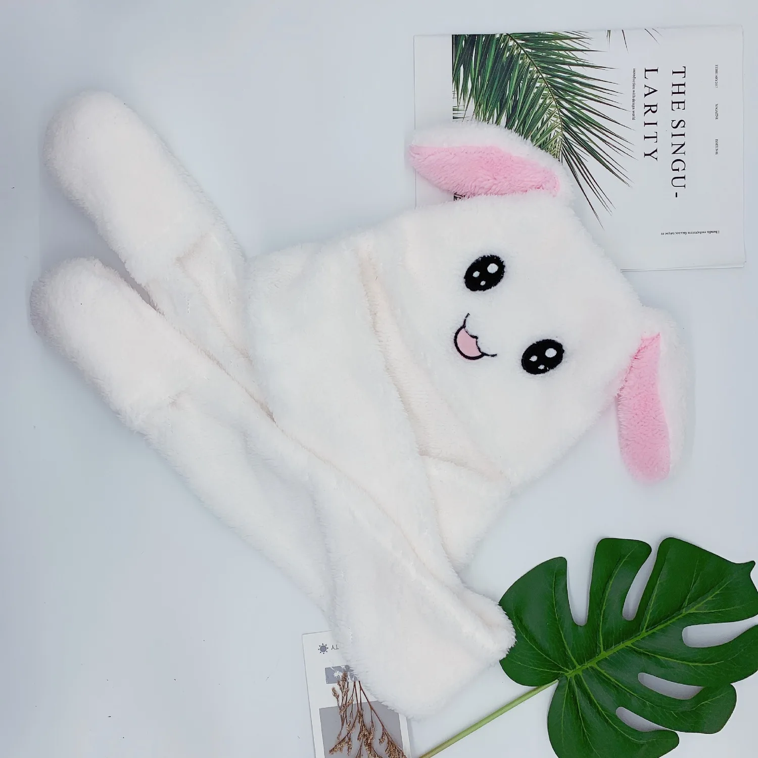 Милые шапки с мультяшными движущимися ушами шапка и повязка на голову цельный