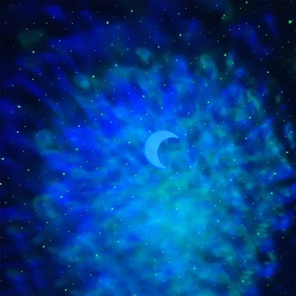 

Music Star Sky Night Light Projector Lamp Moom Ocean Waving Night Lights 360 Degree Rotation Projector Light for Kids Room Decor