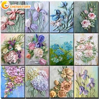 chenistory painting by numbers flowers landscape diy oil acrylic on canvas adult set home decoration art coloring picture gift