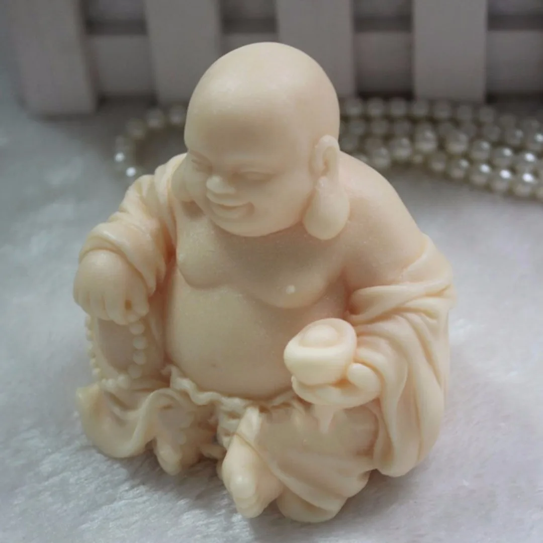 1 шт., новинка, 3D формы для мыла Будды, силиконовая форма для свечей, гибкая, сделай сам, ручная работа, мягкая форма для мыла, сделай сам, изготовление мыла, 80*80*70 мм
