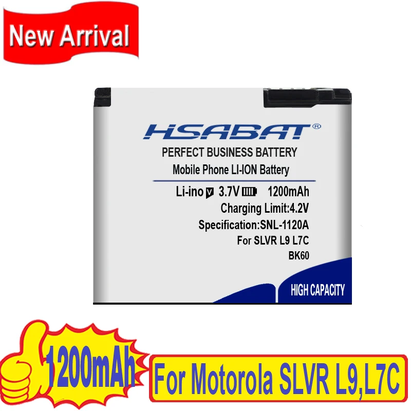 Аккумулятор BK60 для Motorola SLVR L9 L7C W510 A1800 L71 L72 A1600 E8 EM30 V750 i425e Q700 i290 i296 EX115 EX112 V3 maxx L7e L7i