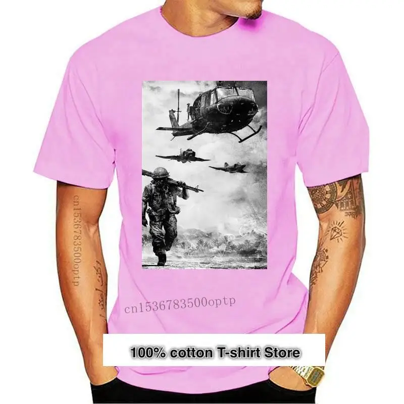 

Camiseta de manga corta de la guerra de VIETNAM, tallas de S-3XL