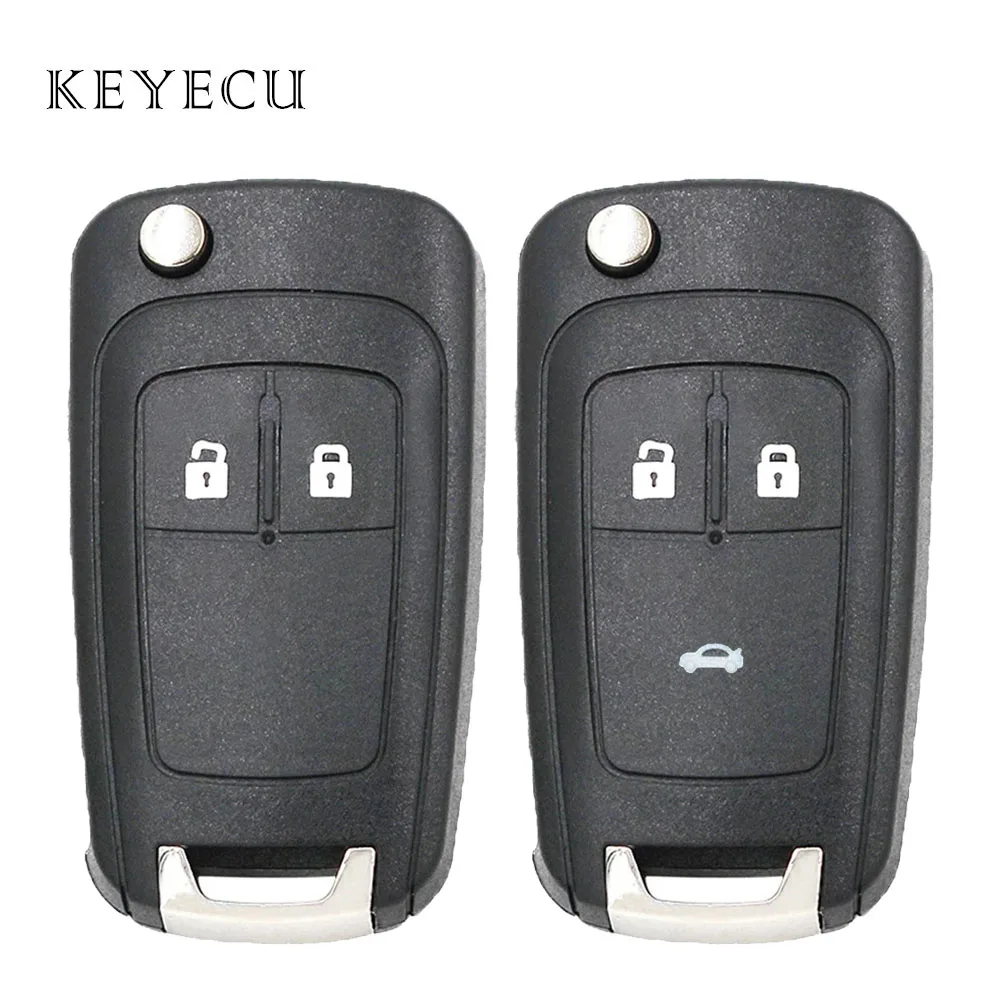 

Keyecu Remote Car Key Shell Case Frame 2 3 Buttons for Opel Vauxhall Adam Astra J Cascade Corsa E Insignia Karl Mokka Zafira C