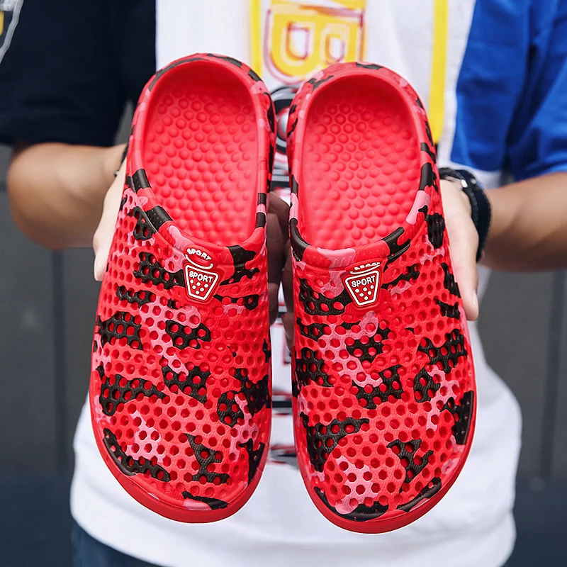 Шлепанцы мужские для сада и пляжа Классические сандалии из ЭВА пляжные шлепанцы