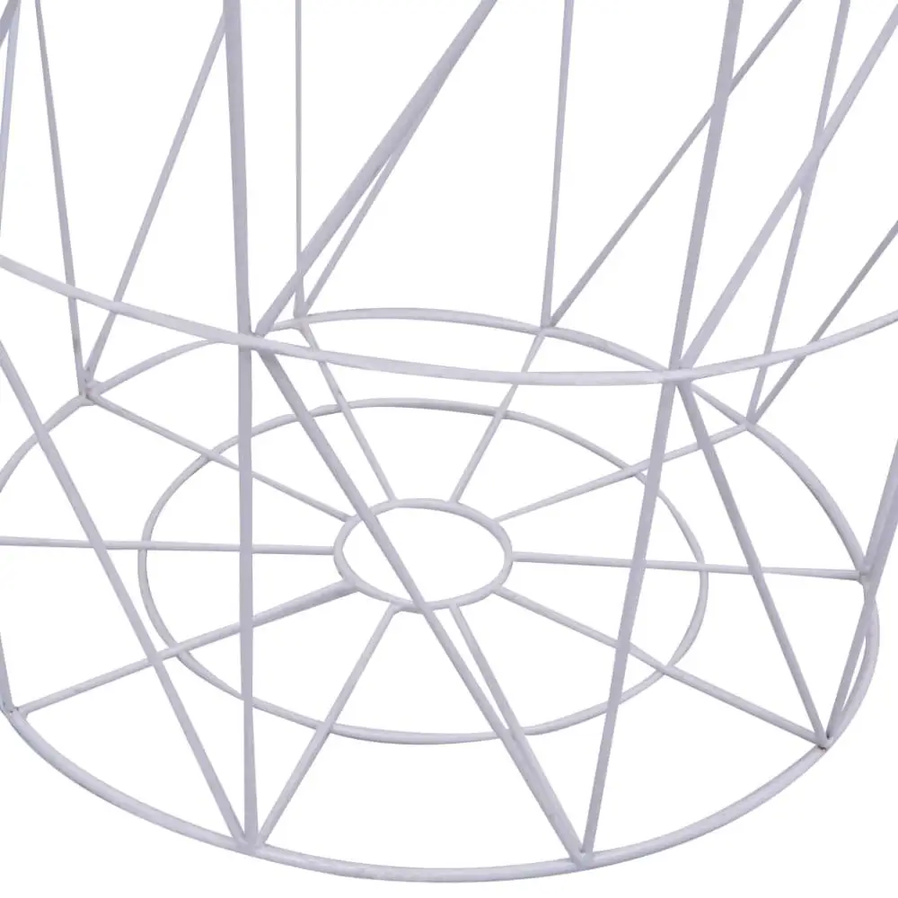 Современный круглый журнальный столик с корзиной для хранения стол на диване