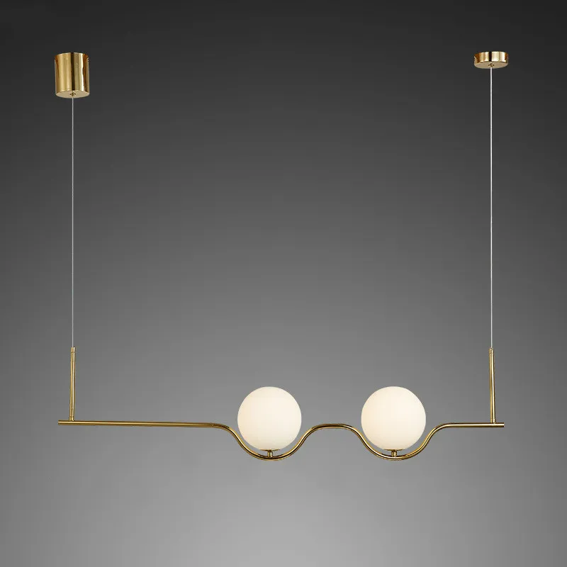 

Nordic люстра в виде шара волна Металл Е14 длинный провод свет Столовая Золотая светодиодная люстра Светильник Люстра для гостиной
