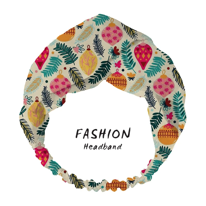 

2020 Women Headband Hair Bands Accessories Fashion Colorful Christmas Turban Twist Knitted Hairband bandana Elastic Scrunchies