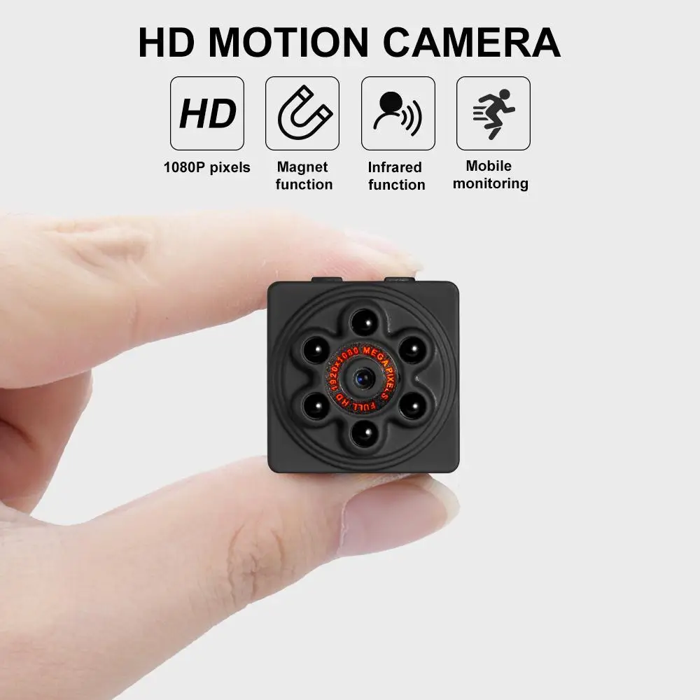 Мини спортивная видеокамера 360 градусов HD 1080P камера микро DVR инфракрасная
