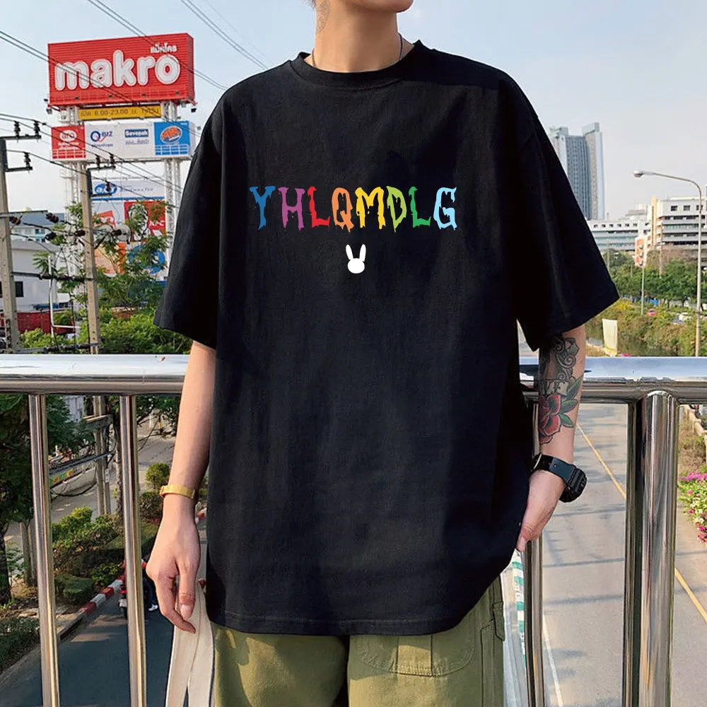 Rapper  Bad Bunny Basis Classic Men Women T Shirt Cool Harajuku Tshirts Streetwear Summer 90s Female T-shirt Top Tee Clothes