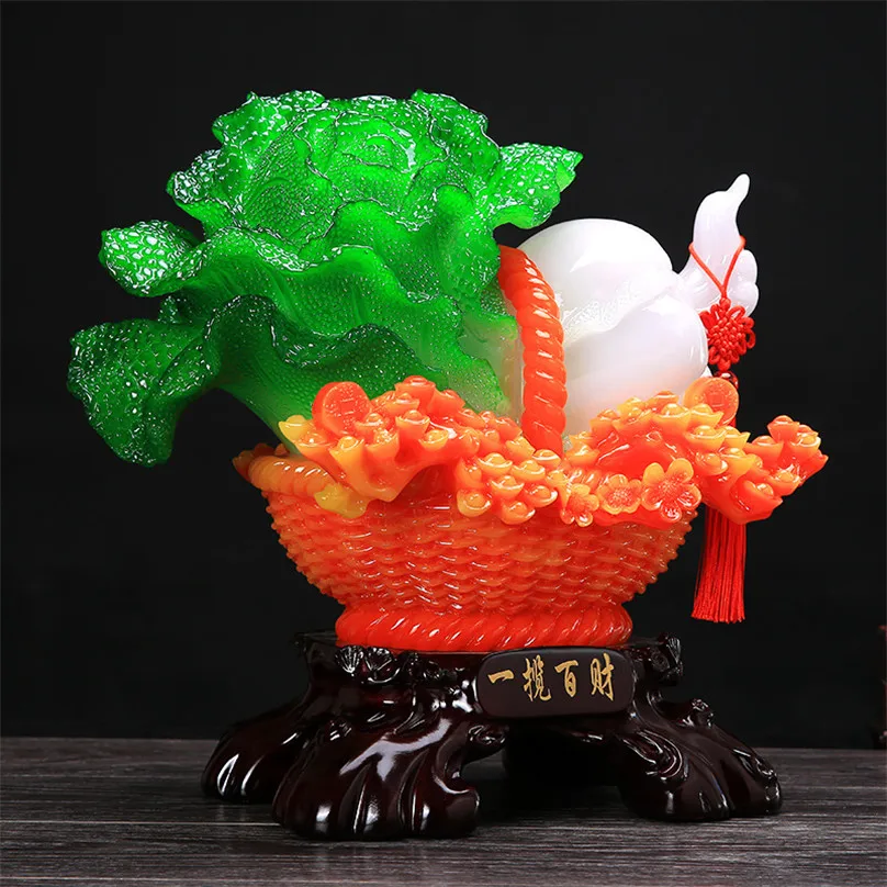 

Аксессуары для украшения дома, фэн-шуй, скульптура капусты на удачу, открытые аксессуары для дома и офиса