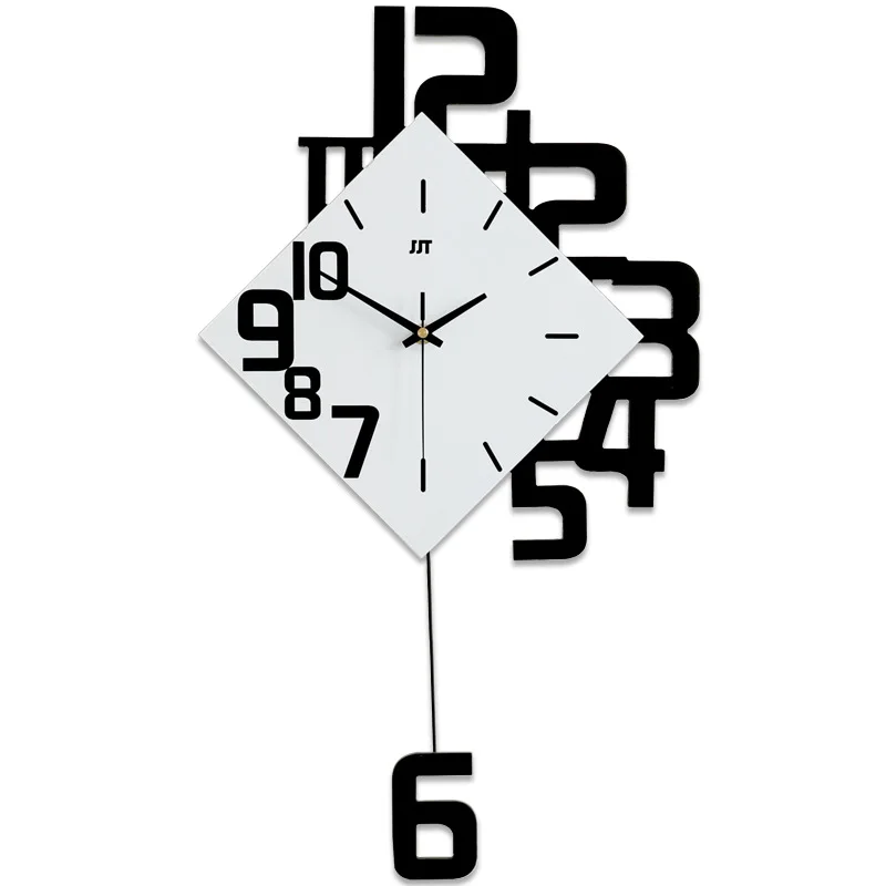 

Swing Nordic Clock Modern Design Living Room Wall Clocks Home European Decor Creative Simple Large Watch Quartz
