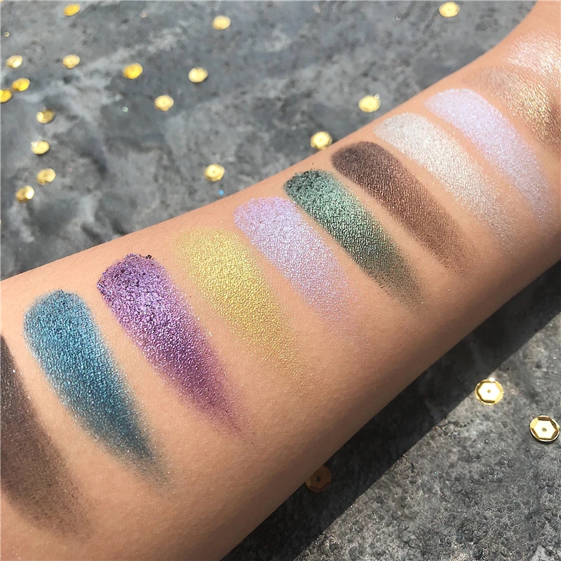20 цветов игра тени для век Палитра градиент зеленый макияж палитра мерцающие