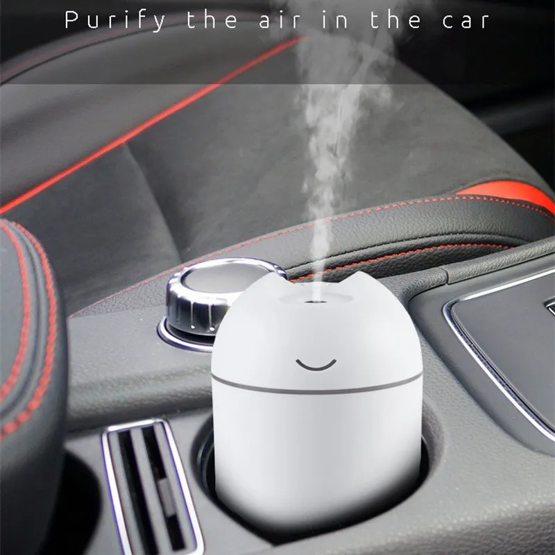 

2021Ultrasonic Mini Air Humidifier 200ML Aroma Essential Oil Diffuser for Home Car USB Fogger Mist Maker with LED Night Lamp