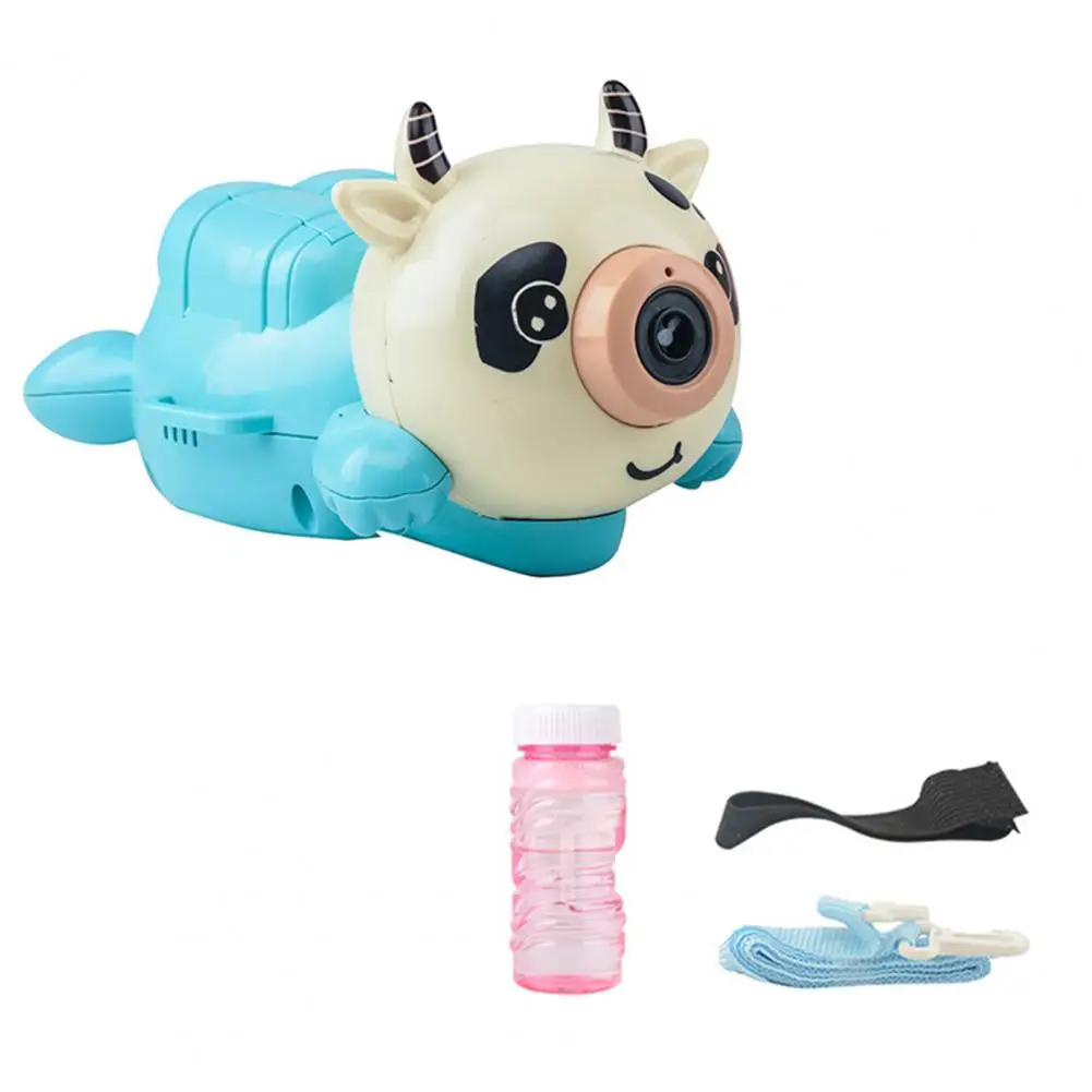 

Bubble Machine with Light and Sound Hand-worn Design Plastic Children Bubble Maker Toy for Gift