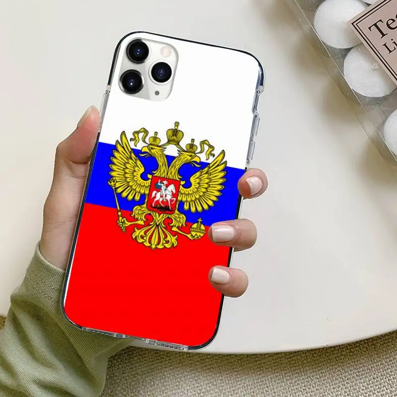 

Russian flag bear eagle flag Phone Cases For iphone 12 5 5s 5c se 6 6s 7 8 plus x xs xr 11 pro max mini