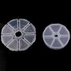 8 ячеек6 ячеек, круглая прозрачная коробка для хранения, пластиковая коробка для планшетов, маленькая деталь