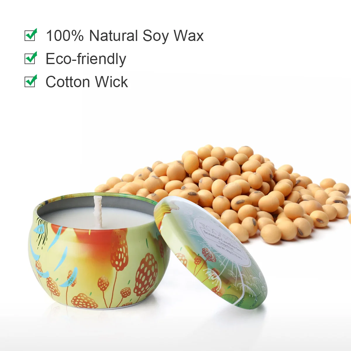 Ароматические Свечи Натуральный Соевый Воск Изысканная Подарочная коробка