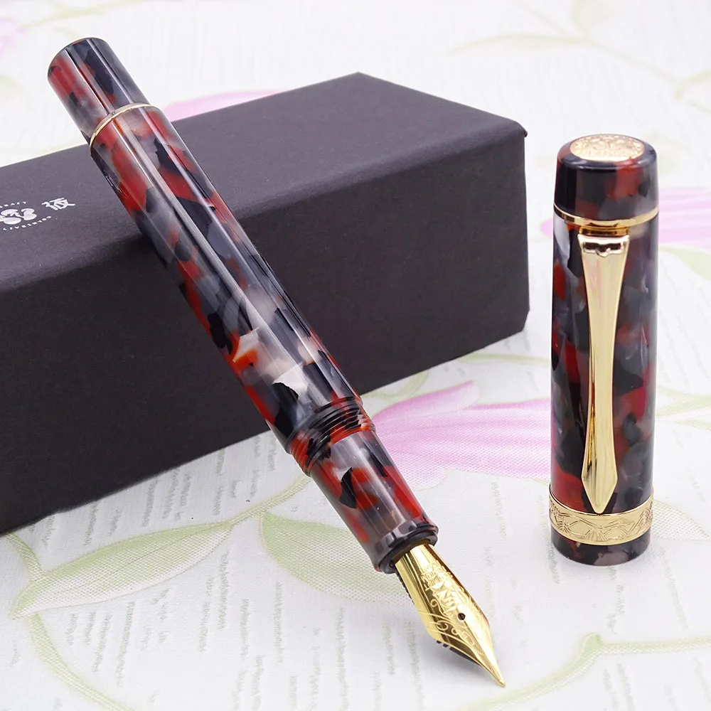 LIY (Live In You) Mountain Series Resin Celluloid Fountain Pen Schmidt Fine Nib Converter Awesome Writing Pen Collection-Weiying