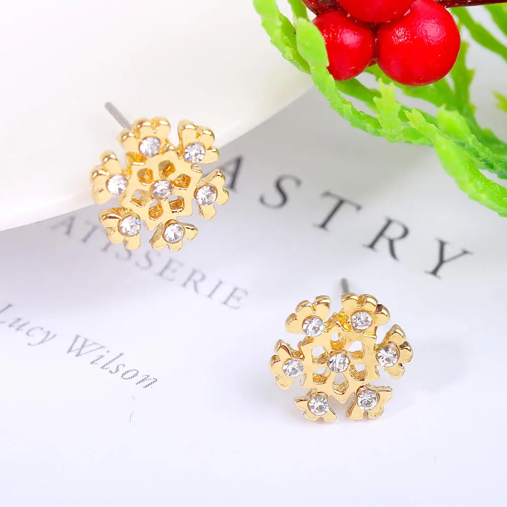 

14 Styles Fashion Colorful Diamond Ear Studs Women Merry Christmas Tree Ear Rings Decoration For Girl Friend Xmas Jewelry Gift