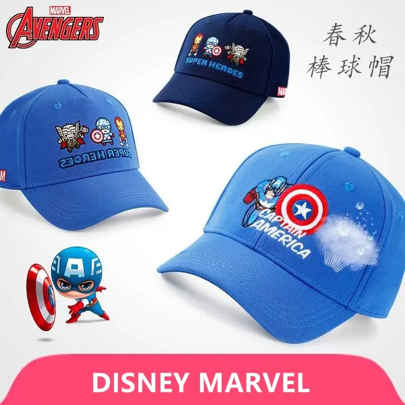 

Детские шапки Disney Marvel, Детские бейсболки, кепка, американский человек-паук, Кепка от солнца для мальчиков, осенне-зимняя дышащая Кепка для ма...