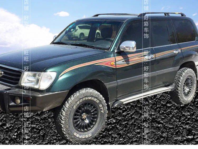 Для Toyota Land Cruiser LC100 2002-2006 Автомобильная наклейка 4700 Land Cruiser 4500 Lahua наклейка внешний вид кузова украшение