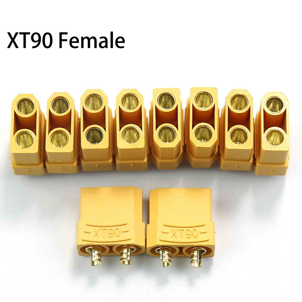 10 пар/10 шт. XT90 Разъем для RC LiPo батарея позолоченная вилка типа банан штекер