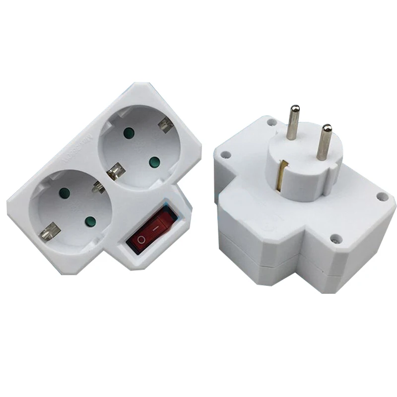 250 В 16А многократное подключение Двойное преобразование гнезда разъем адаптера