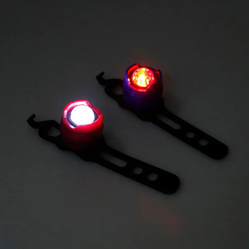 Aluminium LED Sepeda Lampu Depan Belakang Ekor Helm Merah Putih Flash Lampu Lampu Bersepeda Keselamatan Perhatian Lampu Tahan Air