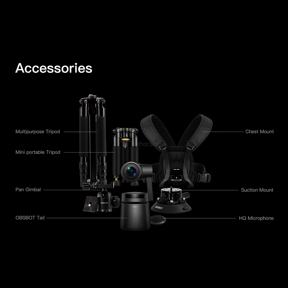 OBSBOT хвост AI камера трек авто зум 3 оси карданный 4k 60fps Автоматический зум робот отслеживание селфи видео камера
