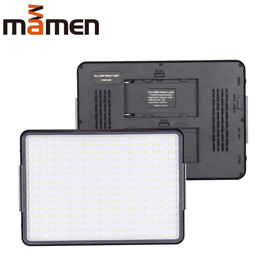 MAMEN 300 DSLR светодиодный светильник для фото и видеосъемки лампа фотостудии Youtube