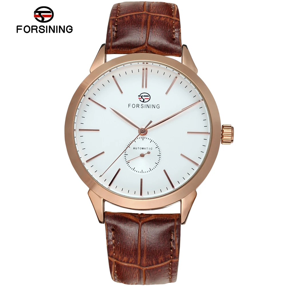 Часы наручные FORSINING Мужские механические повседневные Модные проницаемые с