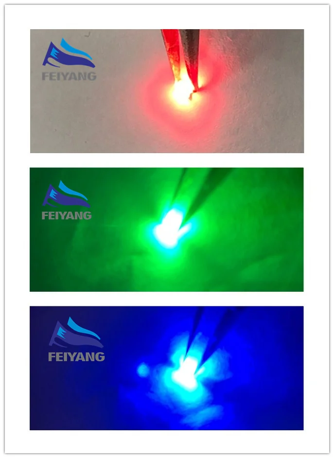 500 шт./лот SMD 0402 RGB полный цвет 0404 красный/зеленый/синий общий анод Led Бесплатная