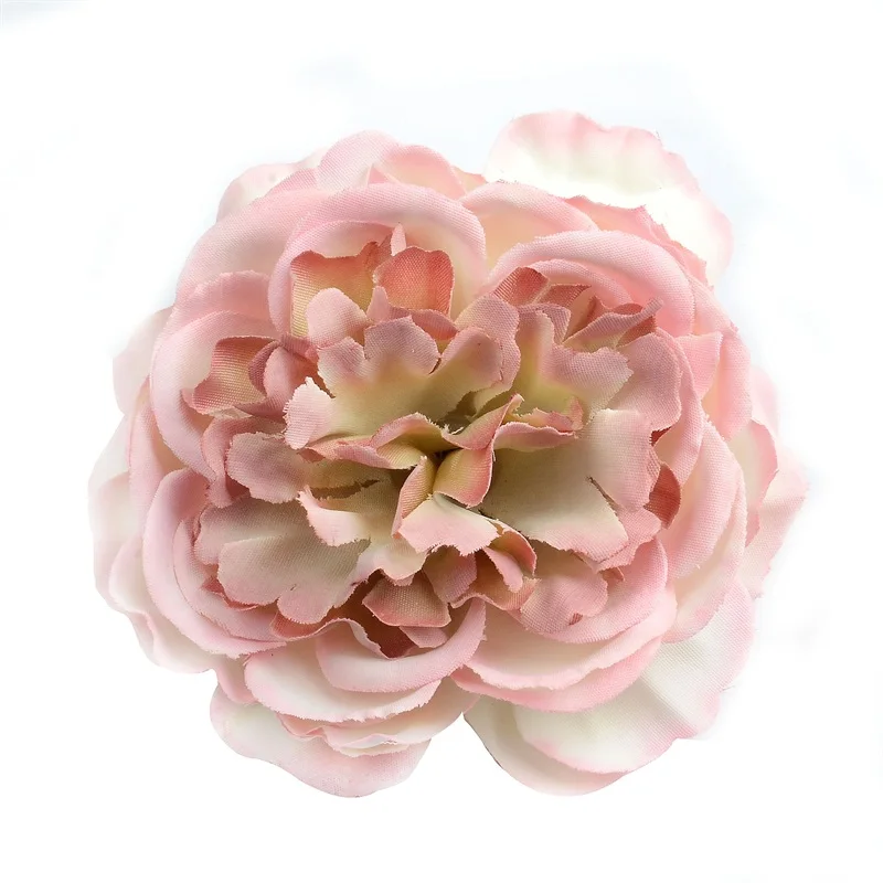 Gradient pink 2/5/10 шт 8 см Искусственный цветок пион из шёлка, Цветок голова для Свадьбы вечерние украшения дома цветочным принтом в стиле «сделай сам стены Подарочная коробка Скрап Craf - Цвет: Gradient pink