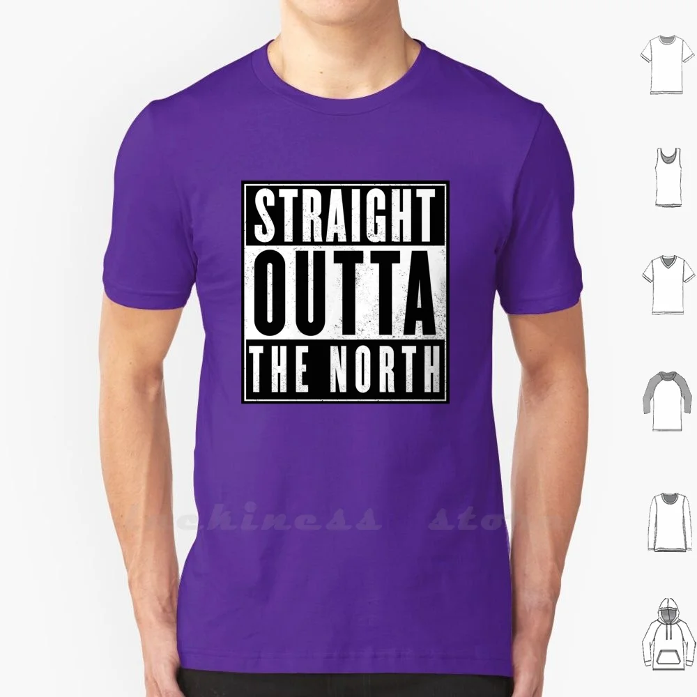 Straight Outta of The North футболки индивидуальный дизайн печати эйч-ночные Стражи ночи