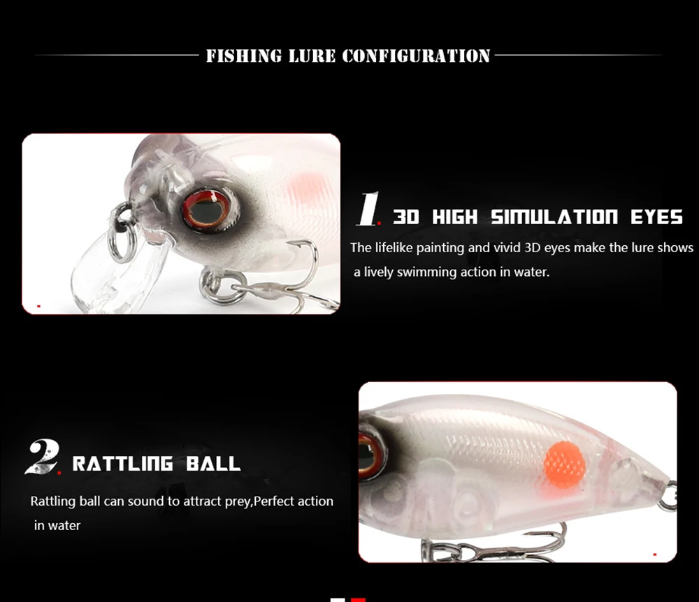 Mises 3.8cm 3.4g Ten Colors Mini Floating Bionic Crank Little Fatty Lure Artificial Bait Hard Bait Fishing Lure Wobbler
